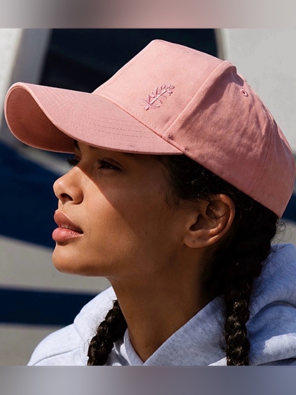 NWT Free People FP Movement All Set SnapBack Hat Pastel Peach